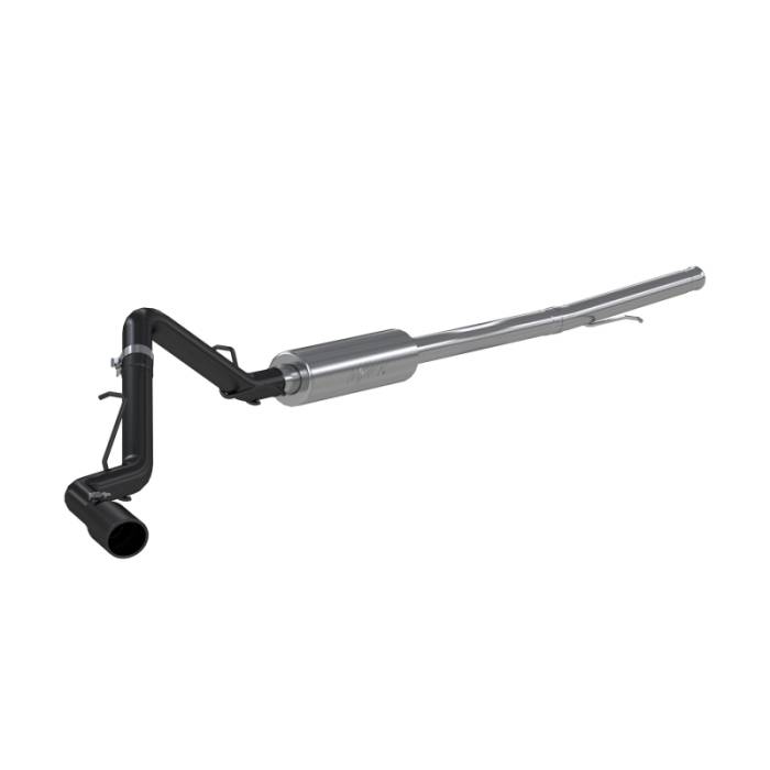 MBRP - MBRP 2019 Chevrolet/GMC 1500 Silverado/Sierra 4.3L & 5.3L 3 in Cat Back, Single Side (Black Coated) - S5087BLK