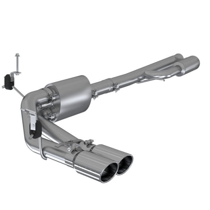 MBRP - MBRP 2019+ Chevrolet Silverado 1500 4.5L/5.3L Pre-Axle Dual Side Exit w/ 4in OD Tip- T304 - S5092304