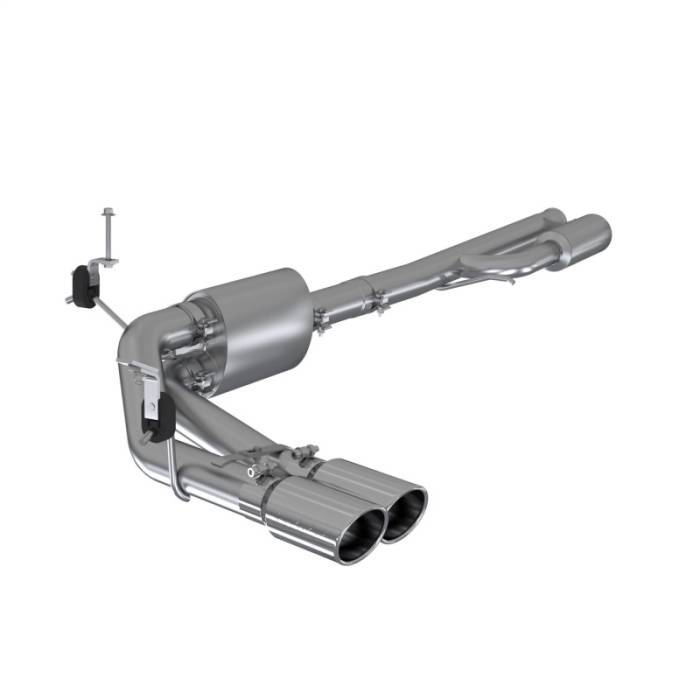 MBRP - MBRP 2019+ Chevrolet Silverado 1500 4.5L/5.3L Pre-Axle Dual Side Exit w/ 4in OD Tip - AL - S5092AL