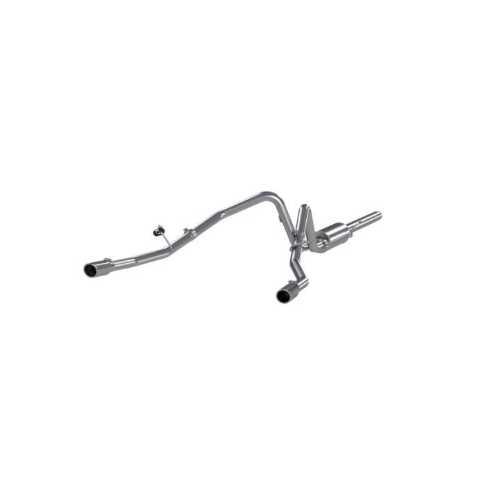 MBRP - MBRP 2004-2008 Ford F150 4.6/5.4L EC/CC-SB Cat Back Dual Split Rear - S5202409