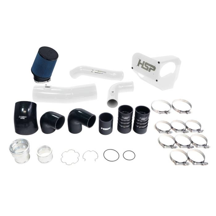HSP Diesel - HSP Diesel HSP Intake And Intercooler Bundle Kit For 2020-2022 Ford Powerstroke F250/350 6.7 Liter-Polar White - P-493-3-HSP-W
