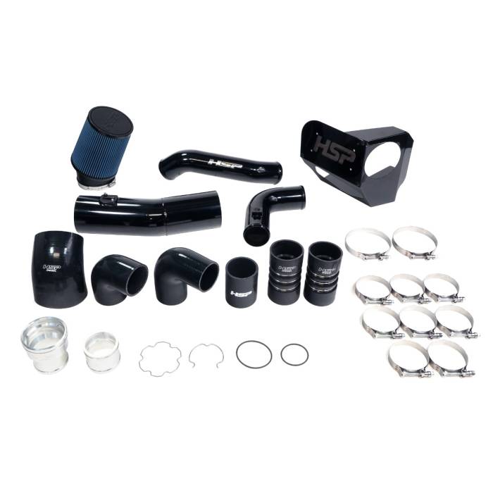 HSP Diesel - HSP Diesel HSP Intake And Intercooler Bundle Kit For 2020-2022 Ford Powerstroke F250/350 6.7 Liter-Ink Black - P-493-3-HSP-GB