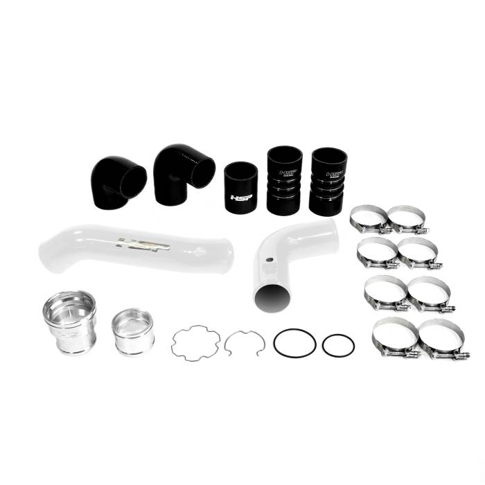 HSP Diesel - HSP Diesel HSP Intercooler Bundle Kit For 2011-2022 Ford Powerstroke F250/350 6.7 Liter-Polar White - P-492-HSP-W