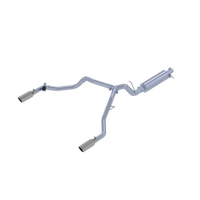 MBRP - MBRP 19-20 Ford Ranger 2.3L 3 in Dual Split Rear Exit 4 in Tips AL Cat Back - S5223AL