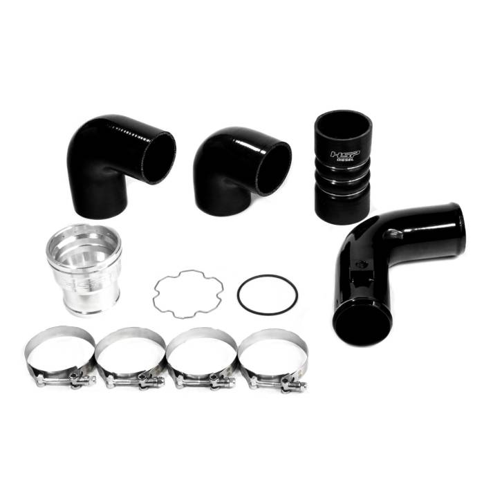 HSP Diesel - HSP Diesel HSP Replacement Cold Side Tube For 2011-2022 Ford Powerstroke F250/350 6.7 Liter-Ink Black - P-405-HSP-GB