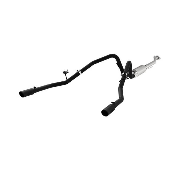MBRP - MBRP 11-14 Ford F-150 V6 Ecoboost Black Coated 2.5in Cat-Back Dual Rear Exit Exhaust System - S5240BLK