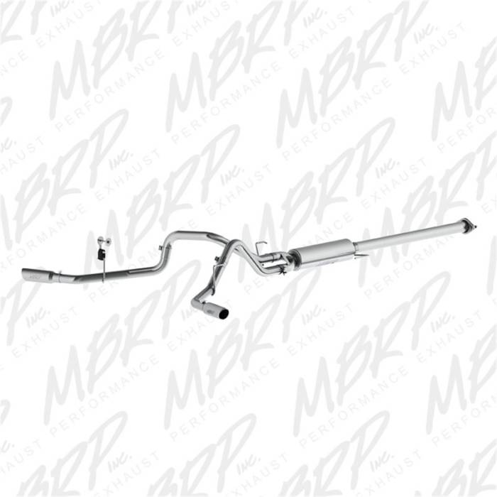 MBRP - MBRP 2015 Ford F-150 2.7L / 3.5L EcoBoost 2.5in Cat Back Dual Side Split Alum Exhaust System - S5254AL