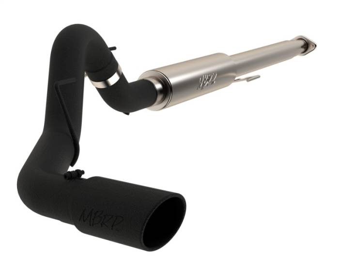 MBRP - MBRP 2015 Ford F-150 2.7L / 3.5L EcoBoost 4in Cat Back Single Side Black Exhaust System - S5259BLK