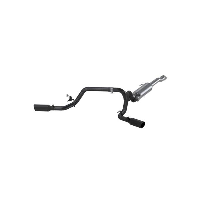 MBRP - MBRP 2016 Toyota Tacoma 3.5L 3in Cat Back Dual Split Side Black - S5340BLK
