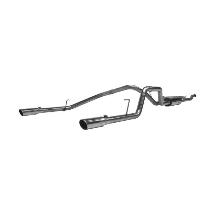 MBRP - MBRP 2004-2009 Nissan Titan 5.6L EC/CC Cat Back Dual Split Rear - S5402409