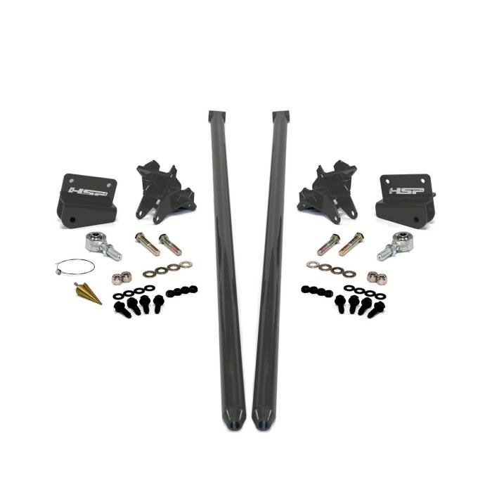 HSP Diesel - HSP Diesel 2011-2019 Silverado/Sierra 2500/3500 58 inch Bolt On Traction Bars 4 Inch Axle Diameter Kingsport Grey - 535-1-DG