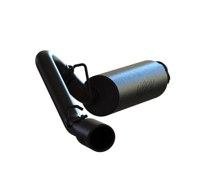 MBRP - MBRP 97-99 Jeep Wrangler (TJ) Inline-4 2.5L, Inline-6 4.0L 2 1/2in Cat Back Single Side Black Coated - S5512BLK