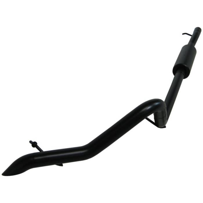 MBRP - MBRP 2007-2009 Jeep Wrangler (JK) 3.8L V6 4 dr Off-Road Tail Pipe Muffler before Axle - S5514BLK