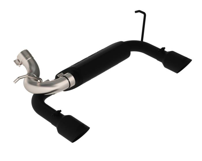 MBRP - MBRP 07-14 Jeep Wrangler/Rubicon 3.6L/3.8L V6 Axle-Back Dual Rear Exit Black Performance Exhaust Sys - S5528BLK