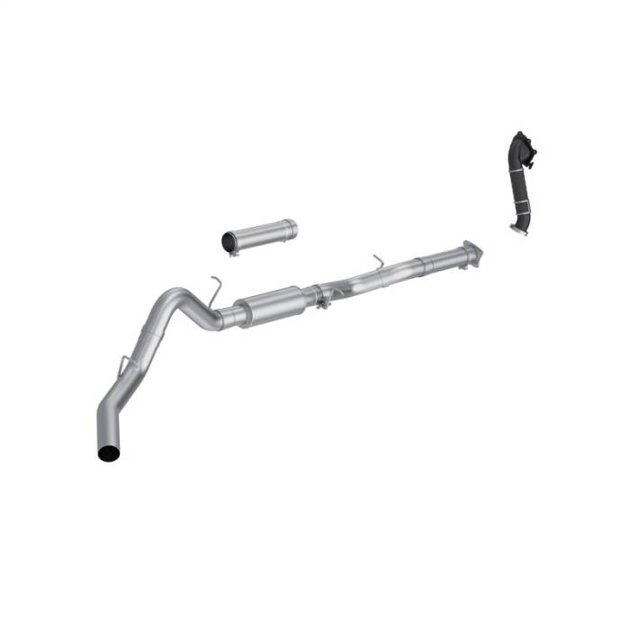 MBRP - MBRP 01-04 Chevy Silverado / GMC Sierra 2500/3500HD 4in OD CatBack Single Side Exit w/ Downpipe - AL - S6001P