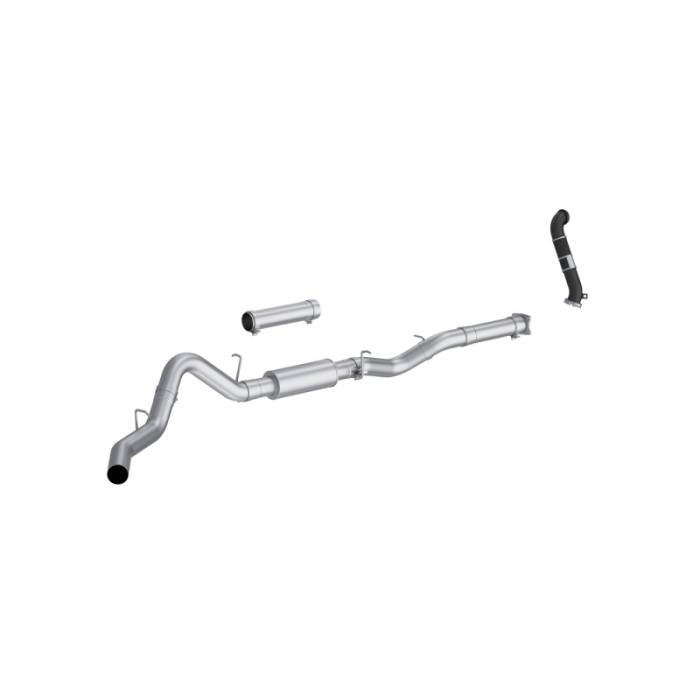 MBRP - MBRP 2005 Chevy Silverado / GMC Sierra 2500/3500HD 4in OD CatBack Single Side Exit w/ Downpipe - AL - S6003P