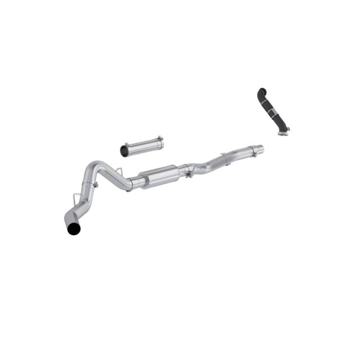 MBRP - MBRP 06-07 Chevy Silverado / GMC Sierra 2500/3500HD 4in OD CatBack Single Side Exit w/ Downpipe - AL - S6007P