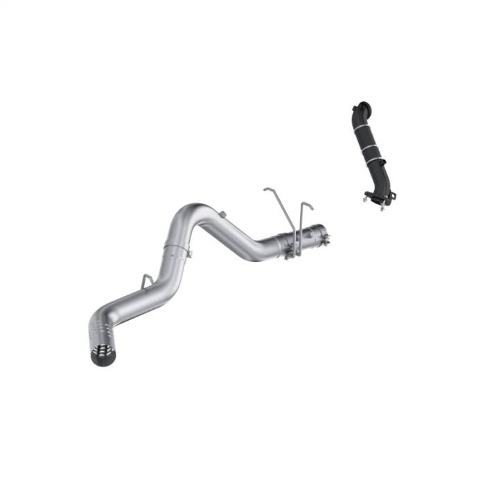 MBRP - MBRP 15-16 Chevy Silverado / GMC Sierra 2500/3500HD 4in OD CatBack Single Side Exit w/ Downpipe - AL - S6009PLM