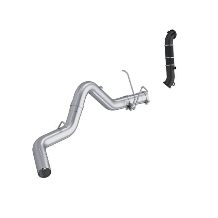 MBRP - MBRP 11-15 Chevy Silverado / GMC Sierra 2500/3500HD 4in OD CatBack Single Side Exit w/ Downpipe - AL - S6050PLM