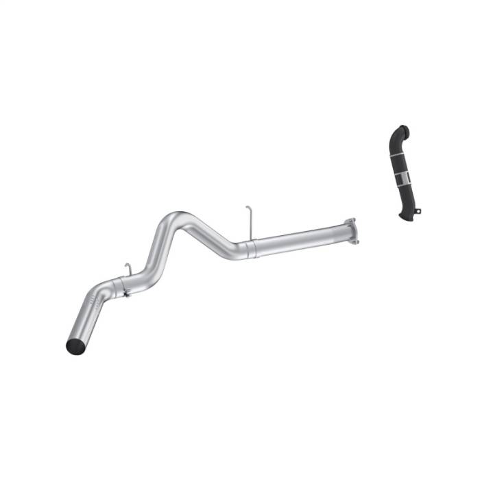 MBRP - MBRP 07-10 Chevy Silverado / GMC Sierra 2500/3500HD 4in OD CatBack Single Side Exit w/ Downpipe - AL - S6052PLM