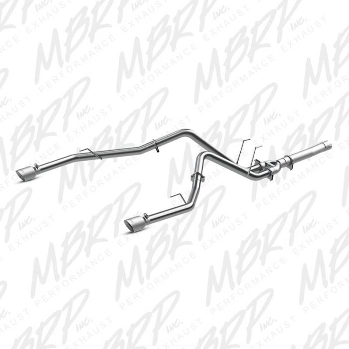 MBRP - MBRP 2014 Dodge Ram 1500 3.0L EcoDiesel 2.5in Filter Back Exhaust Dual Split Rear Exit Alum - S6171AL