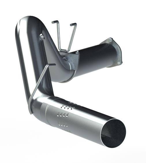 MBRP - MBRP F-250/350/450 6.7 L 5in Filter Back Single Side Exit No Muffler AL - S62530PLM