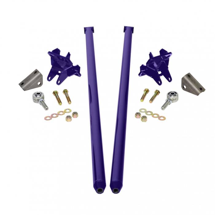 HSP Diesel - HSP Diesel 80 Inch Universal Traction Bars For Inline Leafspring 4 Inch Axle-Illusion Purple HSP Diesel - HSP-U-035-3-4-HSP-CP