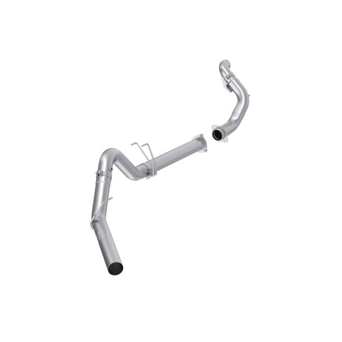 MBRP - MBRP 15-16 F250/F350/F450 6.4L PS CC/SC AL Steel 4in Filter-Back Single Side - No Muffler w/ DP - S6286PLM