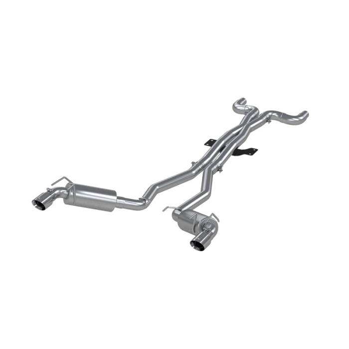 MBRP - MBRP 2010 Chev Camaro V8 6.2L 6 Speed Dual Cat Back Round Tips (11 Conv. MUST purchase mbrpAD1710) - S7018409