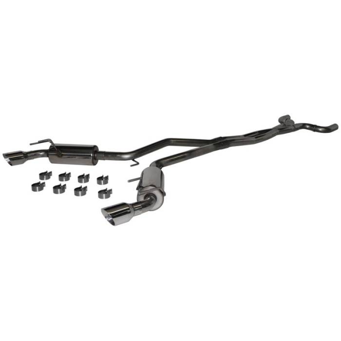 MBRP - MBRP 2010 Chev Camaro V6 3.6L Dual Cat Back Round Tips (11 Conv. MUST purchase mbrpAD1710) - S7020304