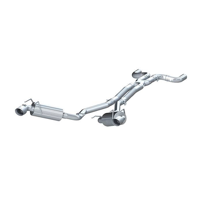 MBRP - MBRP 2010 Chev Camaro V6 3.6L Dual Cat Back Round Tips (11 Conv. MUST purchase mbrpAD1710) - S7020409