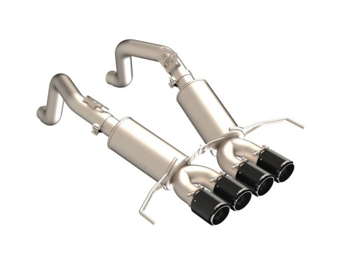 MBRP - MBRP 14-19 Chevrolet Corvette 3in Dual Split Rear Axle Back w/ Carbon Fiber Tips - S70303CF