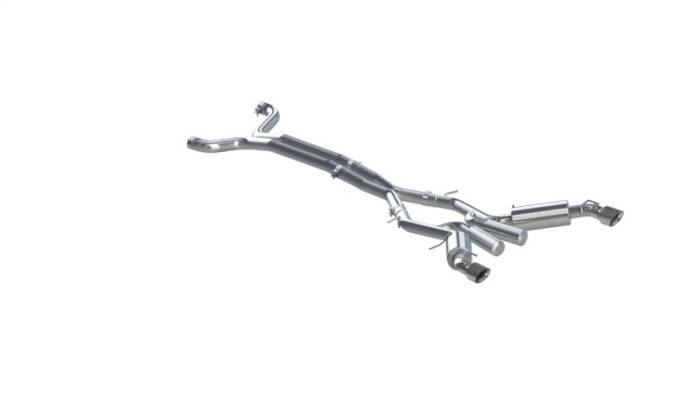 MBRP - MBRP 16-19 Chevrolet Camaro SS 6 Speed 3in Dual Cat Back w/ 4.5in OD Tips - 409 (Non NPP Models) - S7035409
