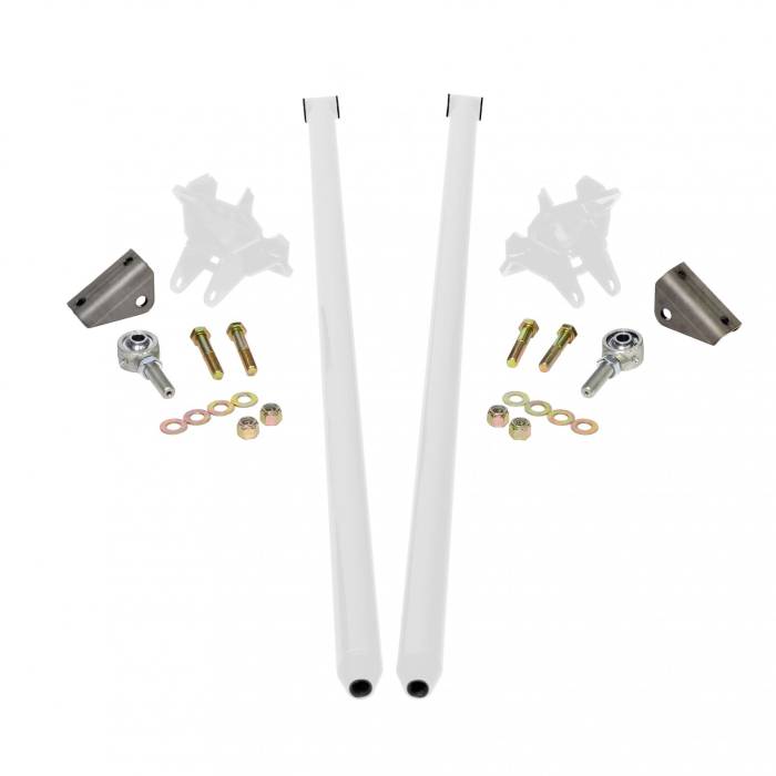 HSP Diesel - HSP Diesel 58 Inch Universal Traction Bars For Inline Leafspring 3.5 Inch Axle-Polar White HSP Diesel - HSP-U-035-2-1-HSP-W