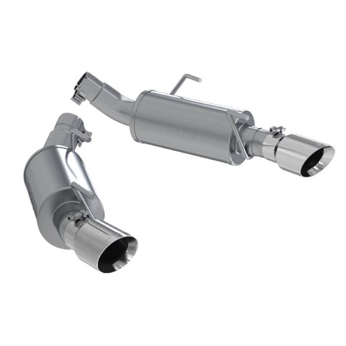 MBRP - MBRP 05-10 Ford Mustang GT 5.0/Shelby GT500 Dual Mufflers Axle Back Split Rear T304 - S7200304