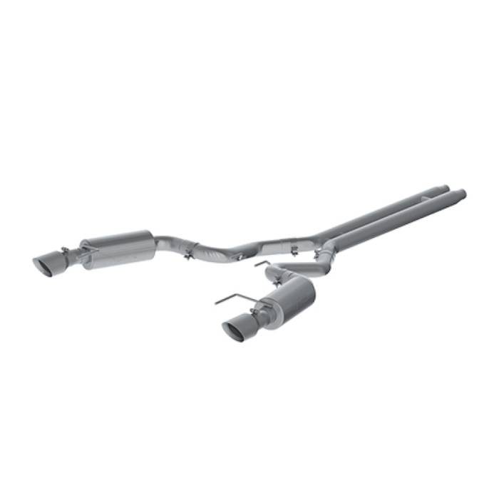 MBRP - MBRP 15 Ford Mustang GT 5.0 Convertible T409 3in Cat Back Dual Split Rear Exit (Street Version) - S7239409