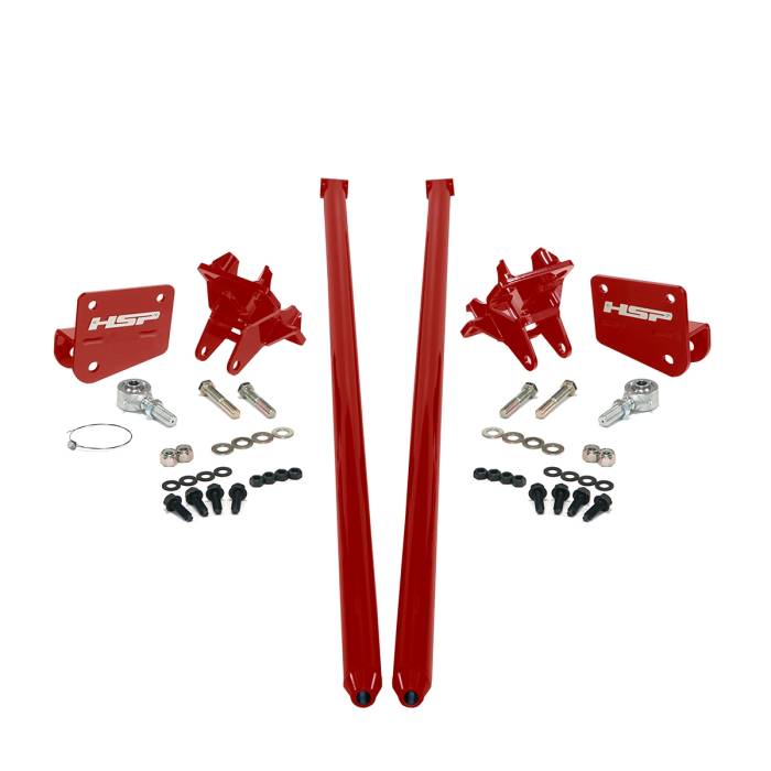 HSP Diesel - HSP Diesel Traction Bars For 2017.5-2022 Ford Powerstroke 6.7L F350 SRW (CCLB)-Flag Red HSP Diesel - HSP-P-435-4-4-HSP-BR
