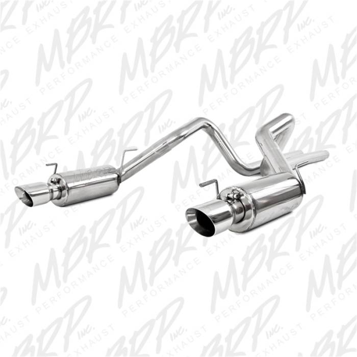 MBRP - MBRP 05-09 Ford Shelby GT500 / GT Dual Split Rear Street Version 4in Tips T409 Exhaust System - S7269409