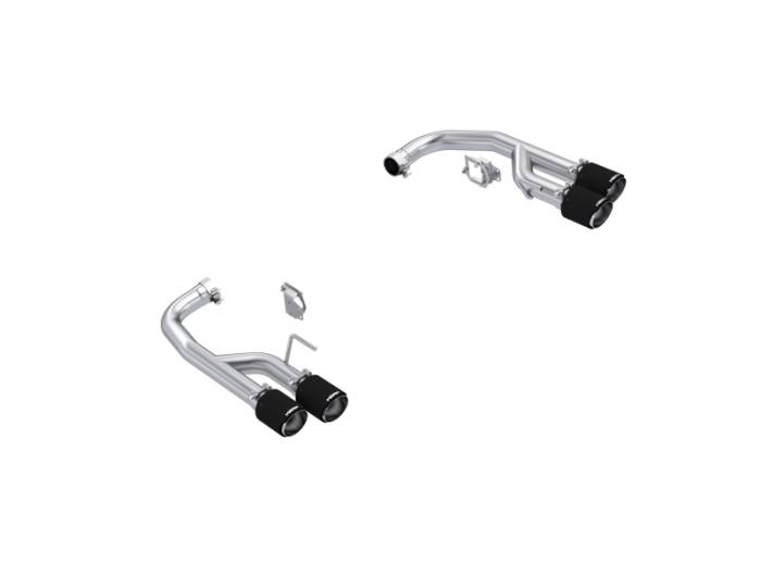 MBRP - MBRP 24-25 Ford Mustang GT 5.0L T304 SS 2.5in Axle-Back Dual Rear w/ Quad Carbon Fiber Tips - S72813CF