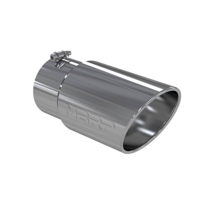 MBRP - MBRP Universal Tip 6 O.D. Angled Rolled End 5 inlet 12 length - T5075