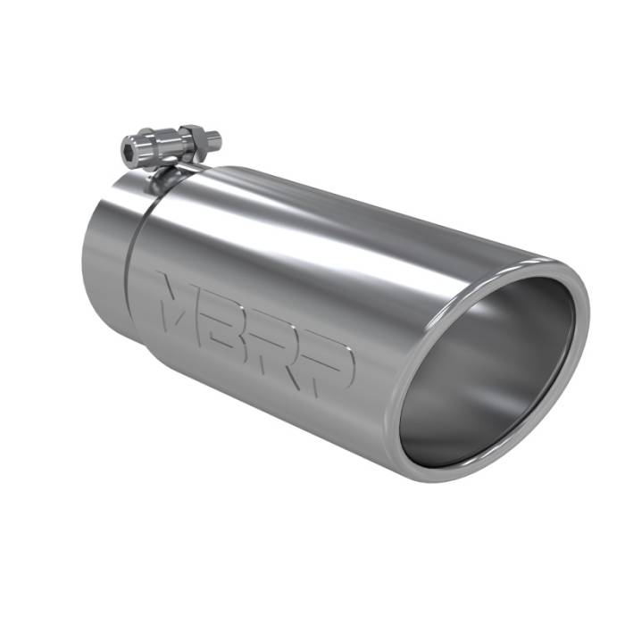 MBRP - MBRP Universal Tip 4in O.D. Angled Rolled End 3.5in inlet 10 length - T5112