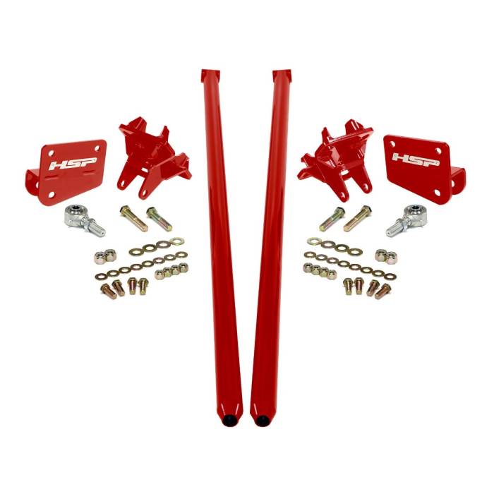 HSP Diesel - HSP Diesel Traction Bars For 2011-2017 Ford Powerstroke 6.7L F250 F350 SRW (ECLB,CCSB)-Flag Red HSP Diesel - HSP-P-435-1-3-HSP-BR