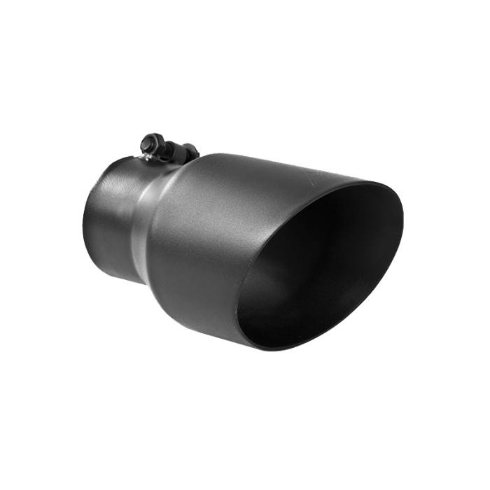 MBRP - MBRP Universal Tip 4.5in OD 3in Inlet 8in Length Dual Walled Angled Exhaust Tip - Black - T5151BLK