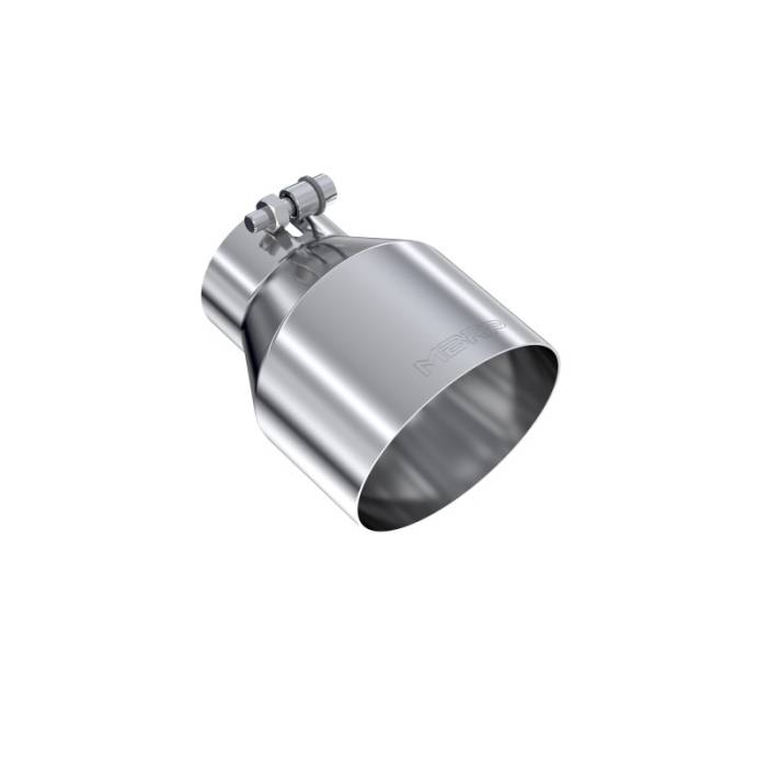 MBRP - MBRP Universal T304 Stainless Steel Tip, 3in ID / 5in OD Out / 6.5in Length / Angle Cut Single Wall - T5184