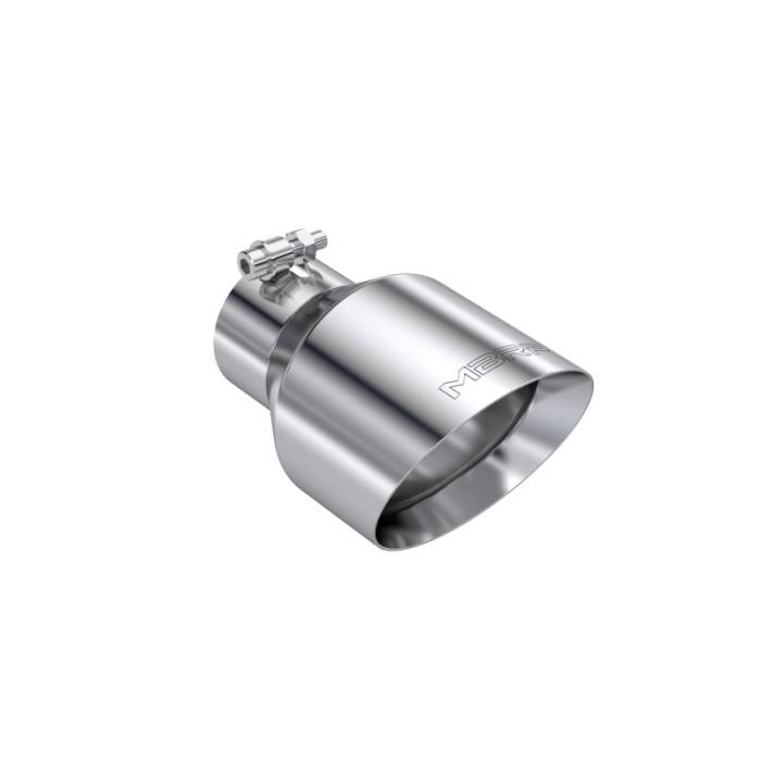 MBRP - MBRP Universal T304 Stainless Steel Tip 3on ID / 5in OD Out / 8in Length Angle Cut Dual Wall - T5187