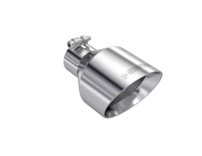 MBRP - MBRP T304 SS Tip 2.5in ID, 5in OD Out, 8in Length, Angle Cut, Dual Wall - T5203