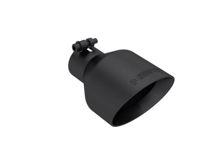 MBRP - MBRP Black-Coated Tip 2.5in ID, 5in OD Out, 8in Length, Angle Cut, Dual Wall - T5203BLK