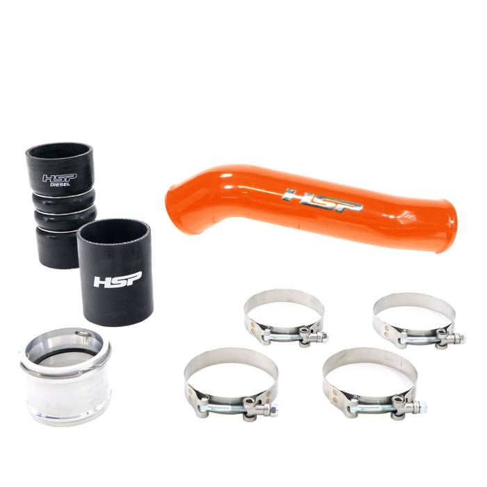 HSP Diesel - HSP Diesel Replacement Hot Side Tube For 2011-2022 Ford Powerstroke F250/350 6.7L-M&M Orange HSP Diesel - HSP-P-400-HSP-O