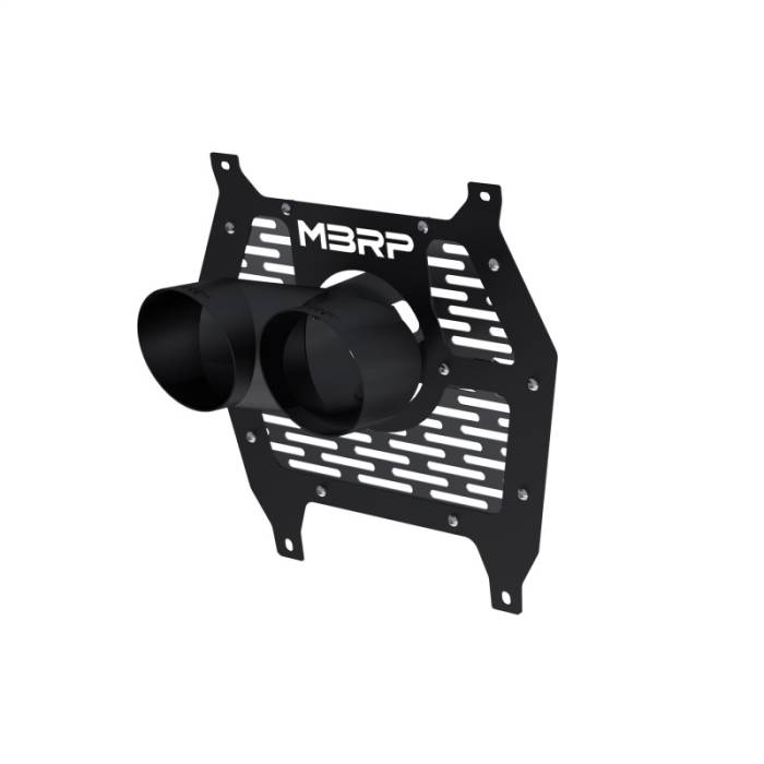 MBRP - MBRP 24-25 Can-Am Maverick R Single Wall Angle Cut Dual 4-Inch Outlet Tip w/ Shield - Black - T85329
