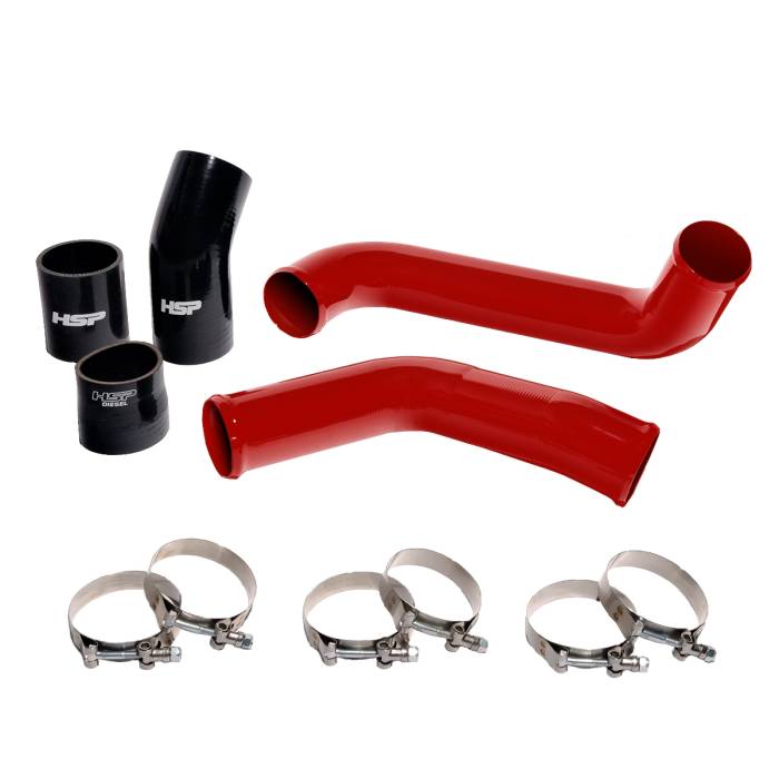 HSP Diesel - HSP Diesel 2020-2024 Chevrolet/GMC L5P Hot Side Tube-Flag Red HSP Diesel - HSP-D-600-2-HSP-BR
